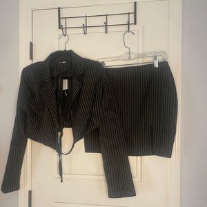 Miranda Blazer Skirt Set by Fashion Nova